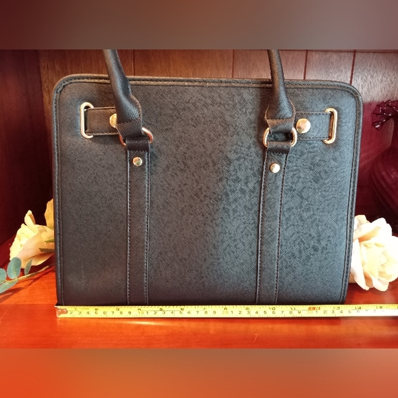 👜 Dasein Purse - large tote black and grey with silver - Picture 2 of 11